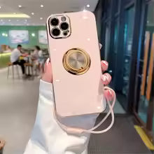 Fashion 360° Finger Ring Holder Stand Plating Phone Case For iPhone 14 13 12 11 Pro XS Max X XR 6S Plus 8 7 SE Mini Back Cove and 12 to 16 pro max cover