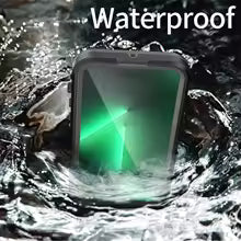 IP68 Waterproof Case On For iphone 11 12 13 14 15 16  Pro Max Case Transparent Armor Diving Swim Wireless Charging Full Cover iphone14 Plus Capa